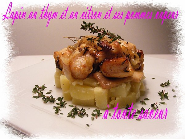 Lapin au citron et au thym