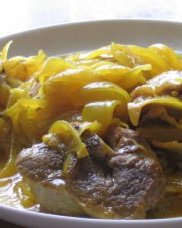 Tadjine d'agneau aux oignons