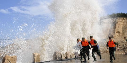 Chine - plus de 200 000 évacués à l'approche du puissant typhon Muifa