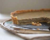 Tarte au flan au café