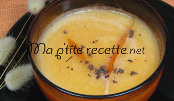 Soupe melon orange