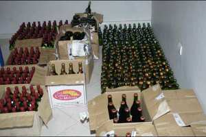 حجز 15 ألف قارورة خمر بالوادي