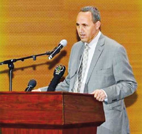 ميهوبي خلال افتتاح الأسبوع الثقافي لعمان بقسنطينة