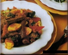 Courgettes aux cotelettes