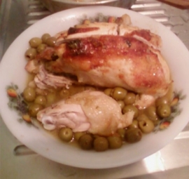 Poulet aux olives