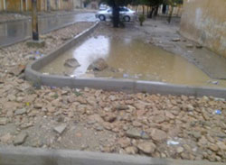 الأمطار تعري المشاريع المغشوشة بتيارت