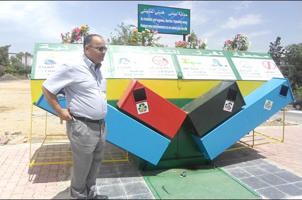 La station de récupération de cartons fin prête