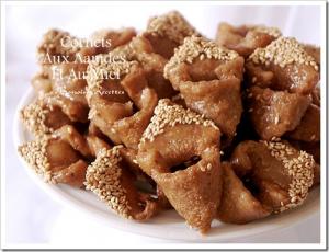 Cornets aux amandes et au miel