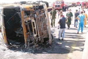 Cinq morts dans un accident de la route