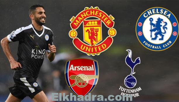 رياض محرز محل صراع عمالقة الدوري الإنجليزي