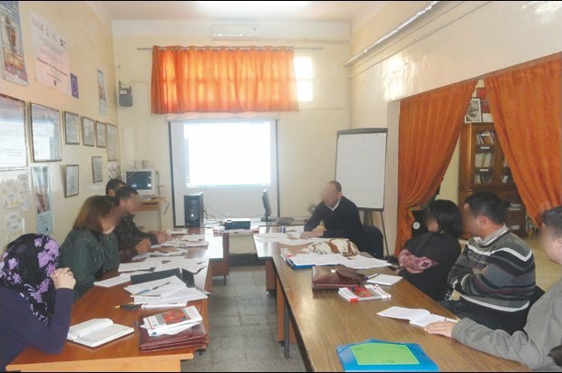 Les journalistes en formation