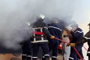 إصابة 17 شخصا في حريق بمؤسسة تعبئة قارورات الغاز بسكيكدة