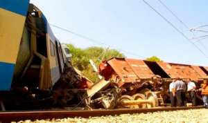 انحراف قطار لنقل البضائع بناحية لوطاية (بسكرة)