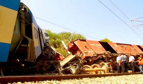 انحراف قطار لنقل البضائع بناحية لوطاية (بسكرة)