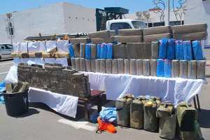 ضبط 4 قناطير من الكيف المغربي بالنعامة