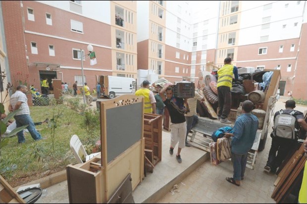 Huit familles priées de quitter les lieux