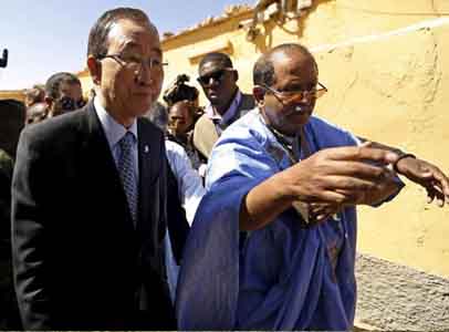 Ban Ki-Moon au Sahara occidental