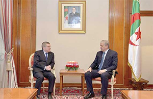 Sellal reçoit le président du CIO