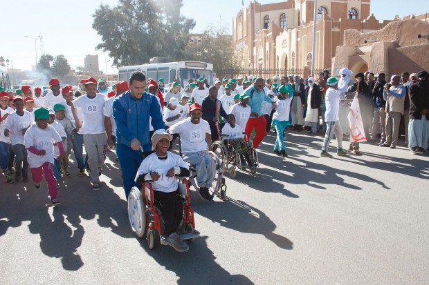 1er Marathon des personnes à mobilité réduite à Tamanrasset