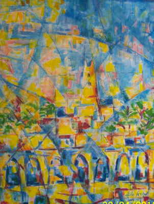 معرض الفنانة التشكيلية ليلى فرحات برواق حضارة العين بوهران