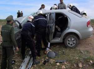 الشلف.. 10 جرحى في حادث إنحراف سيارة بالزبوجة