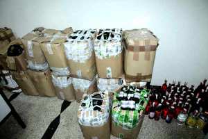 إحباط تسويق قرابة 8 آلاف قارورة خمر داخل شاحنة أونساج بسوق أهراس