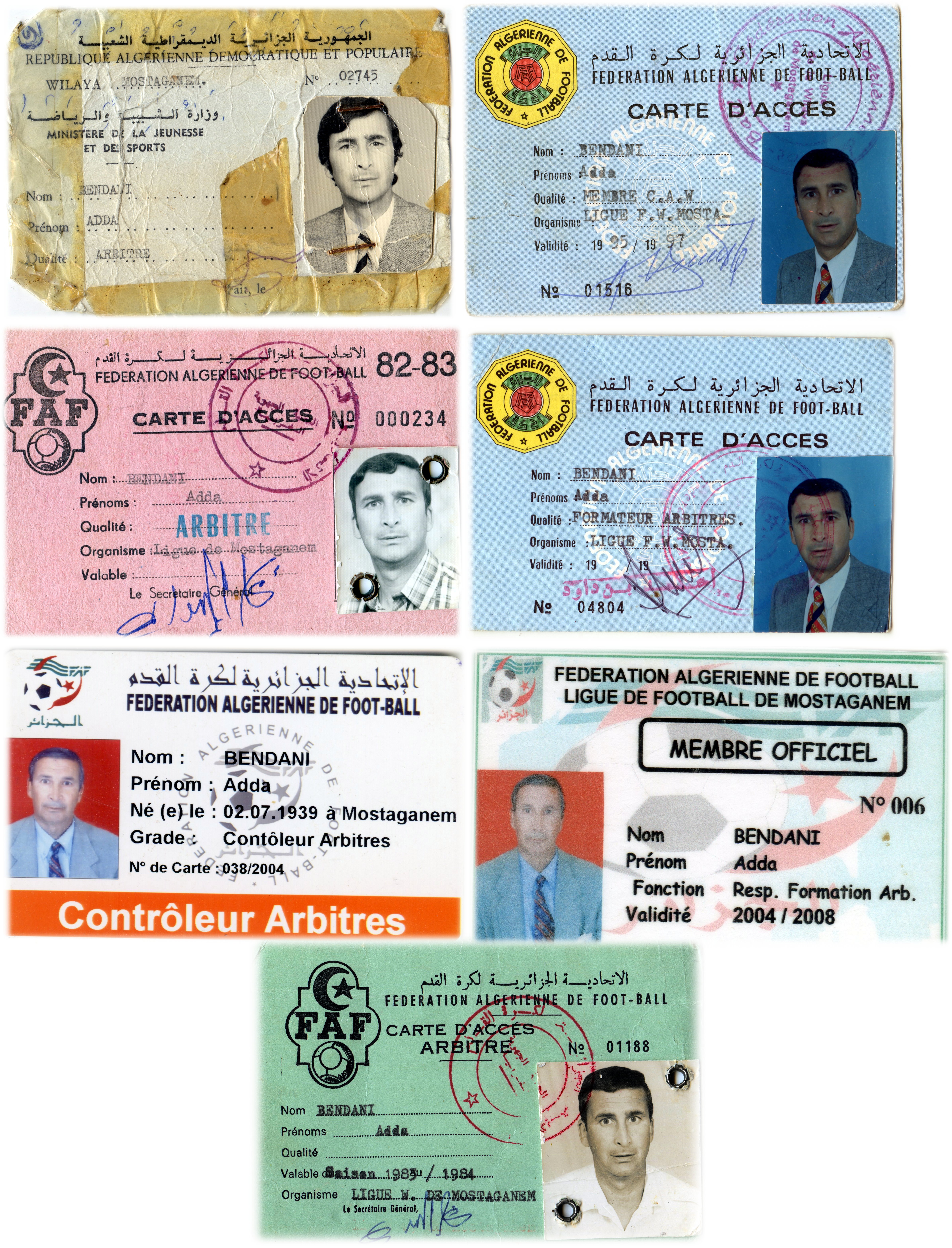 MEMOIRE : FEU BENDANI HADJ ADDA