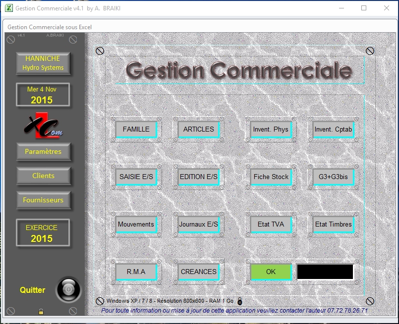 Classeur Gestion Commerciale