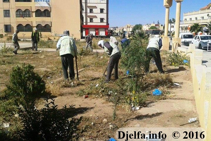 الشروع في حملة نظافة واسعة عبر أحياء و شوارع مدينة الجلفة