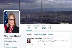 السفيرة الأمريكية تعزي عائلات ضحايا حادث الأغواط