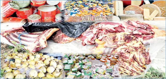 حجز أزيد من ثلاثة أطنان من المواد الغذائية الفاسدة في عين الدفلى