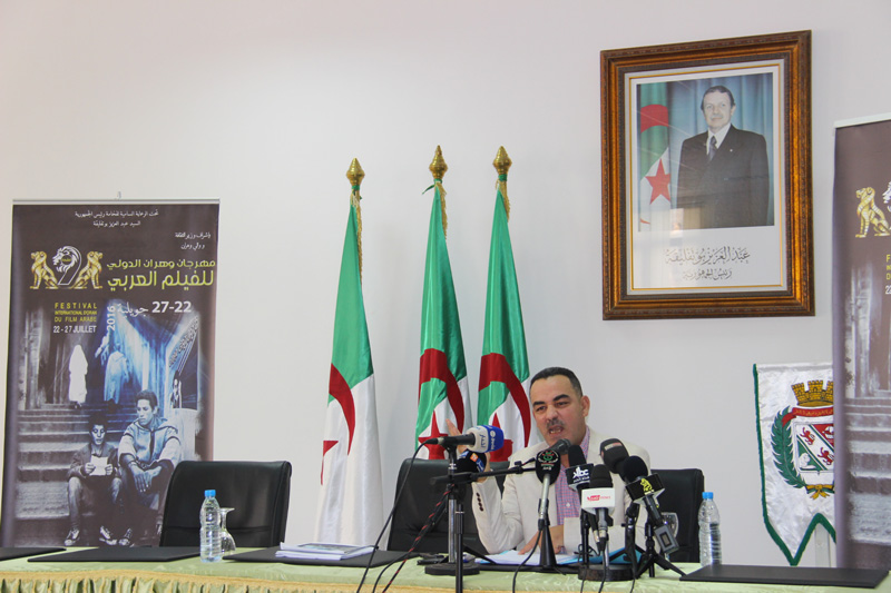ابراهيم صديقي محافظ مهرجان الفيلم العربي يكشف في ندوة صحفية عن استعداد وهران لاستقبال ضيوف الجزائر