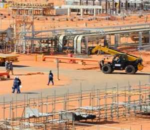 Le site gazier entièrement opérationnel