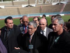 الوزير الهاشمي جيار بعنابة              رضى عن ملعب 19 ماي وسخط على المسبح الأولمبي