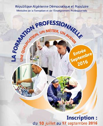 Formation professionnelle, ouverture des inscriptions pour la rentrée de Septembre 2016