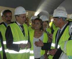 ثلاثة وزراء يعاينون أشغال               إنجاز خط السكة الحديدية المسيلة-بوغزول