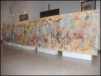 عرض جدارية فنية حول تاريخ الجزائر بمتحف أحمد زبانة بوهران