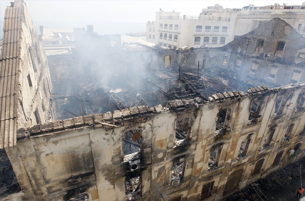 L'incendie de l'immeuble de Bab El Oued en images