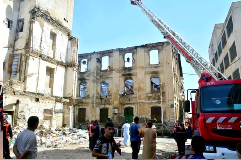 المتضررون من حريق باب الوادي يثنون على مبادرة الولاية