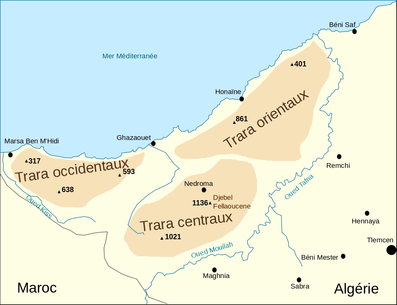 Le massif des Trara est une région montagneuse d'Algérie située sur le littoral du Nord-Ouest du pays