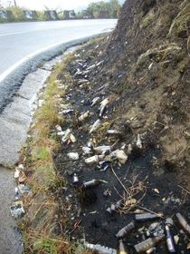 Mascara - Des tonnes de bouteilles de bières récupérées