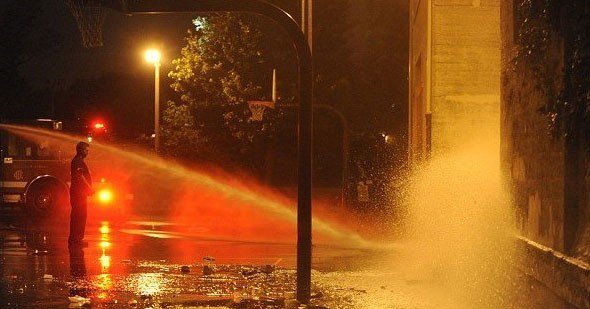 جراء نشوب حريق