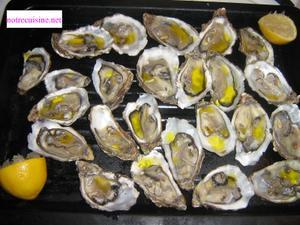 Huîtres au citron et à l'huile d'olive