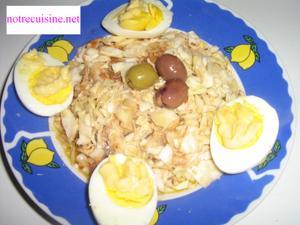 Salade de choux à la sardine