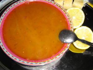 SOUPE DE LENTILLE A LA VIANDE