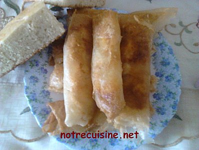 Brick au fromage de Chèvre-Oeuf dur