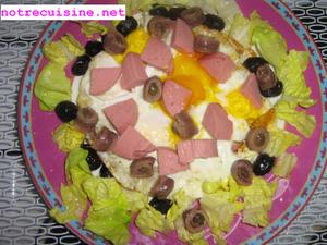 Salade à l'omelette
