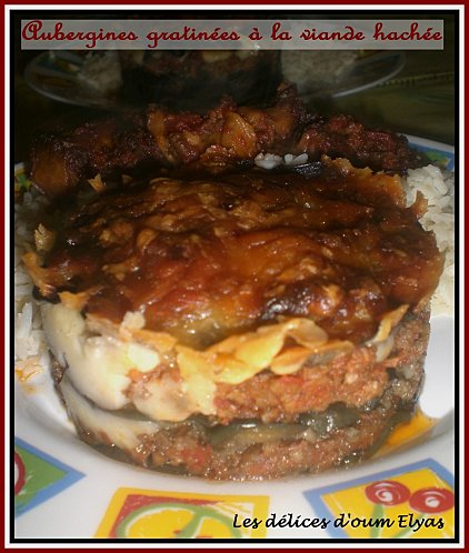 Aubergines Gratinées à la Viande hachée