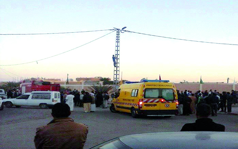 محاولة انتحار شاب من عمود كهربائي في المسيلة