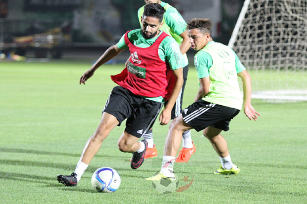 Entraînement aujourd'hui au stade Tchaker